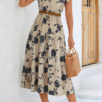 Like A Dream Ruffle Floral Midi Dress