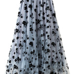 Long slim draped gauze skirt super fairy fairy pleated skirt