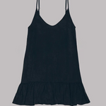 Cotton Linen Blend Flowy A-line Mini Dress