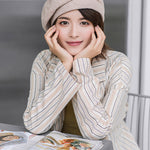 Personality Striped&Plaid Beret Hat