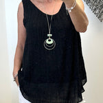 Penelope Necklace Lined Vest Top