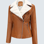 Plus Size Winter Coat Lapel Collar Long Padded Leather Vintage Thicken Coat