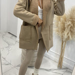 Warm short sherpa women's jacket