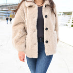 Lapel Plus Velvet Thick Jacket Wool Teddy Bear Coat
