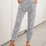 Nadorine Casual Drawstring Elastic Waist Jogging Jogger Pants with Pockets