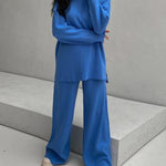 Long Sleeve Loose Casual Mid-Turtleneck Sweater