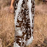 Loose Print Fashion Casual Lace Pants