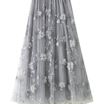 Mesh embroidery heavy industry skirt large size gauze skirt