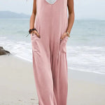 Harper Pocketed Wide Leg Suspender Relaxed Jumpsuit