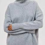 Turtleneck Sweater Knitted Pullovers Jumpers Tops