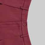 Loose Ninth Pants Solid Color Zipper Casual Pants Bottoms Trousers