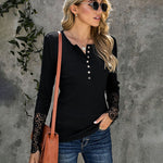 Solid Color Long Sleeve Knitted Base Top