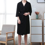 Comfortable Solid Bandage Thin Pajama Robe