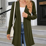 Lightweight Open Front Cardigans Long Sleeve Casual Soft Drape Knit Cardigan