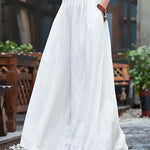 Loose Wide-leg Linen Pants