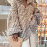 Solid Knit Sequined Sweater Jacket