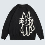 Simple Cat Doodle Sweater