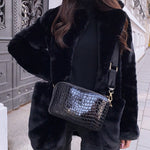Faux Fur Coat Warm Vintage Casual Loose Turn Down Collar Jackets