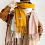 Solid Color Tasseled Scarf Scarfs&Hats