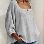 Annika | Stylish Relaxed Button Blouse