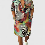 Lia | Sophisticated V-neck Dress
