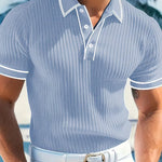 Branson | Color-Blocked Short Sleeve Polo Shirt