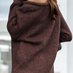 Women  Ribbed Knitted Oversized Pullover Sweater