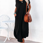 Floral Puff Sleeve Dress Elastic Waist Open Back Casual Dresses Side Split Midi Flowy Dresses