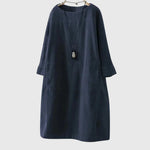 Amy | Relaxed Corduroy Midi Dress