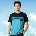 KZZ Men's Color-Block T-Shirt (Summer)