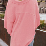 Lapel Knit Long Sleeve Top