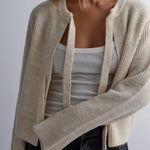 PCSILLY LS REV TIE KNIT NOOS BC