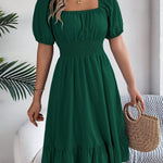 Freya Bennett | Ruffled A-Line Midi Dress For Women