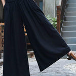 Loose Wide-leg Linen Pants