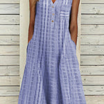 Sleeveless V Neck Dress