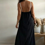 Two-Color Block Slip Dress