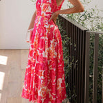 Mid-length off-the-shoulder sleeveless midi dress