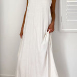 Fashion Halter Neck Long Backless Dress