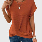 Aleah | Stylish Crew Neck Blouse