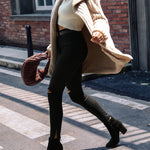 Hooded Loose Double-sided Plush Buttonless Cardigan Jacket