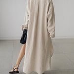 Shirt Dress Lightweight Button Maxi Dress