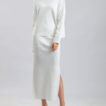 Nadorine Women's Casual Loose Fashion Long Skirt Two-piece Set