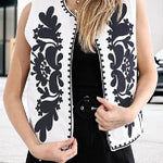 Sleeveless Embroidered Jacket