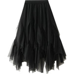 ruffled gauze skirt
