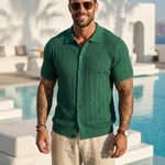KZZ Men's casual button-down cardigan