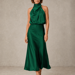 Harper | Halter Satin Evening