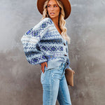 Loose Casual V-neck Cardigan Sweater Jacket