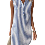 Frenzi - Striped Shirt Dress™
