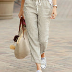 Nadorine Drawstring Elastic Pants