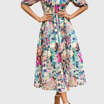 Cynthia | Flattering Floral Midi Dress